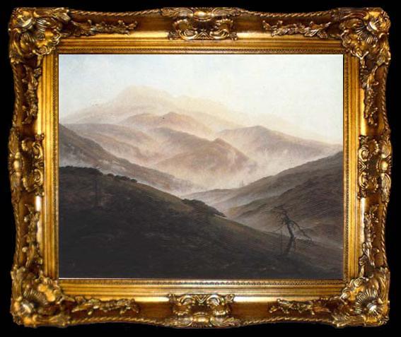 framed  Caspar David Friedrich Memory of the Riesengebirge (mk10), ta009-2